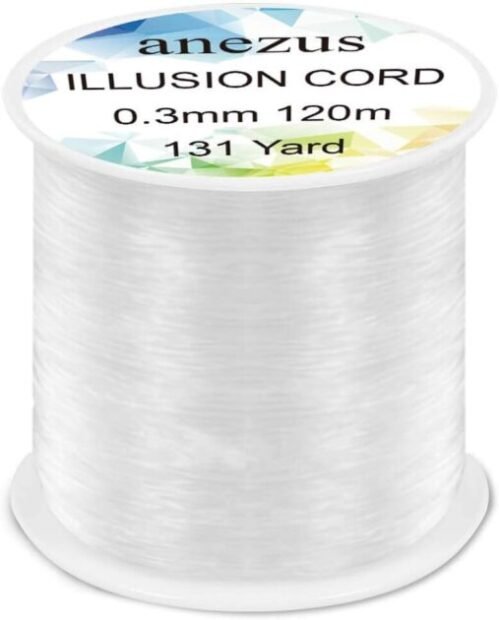 anezus Fishing Line Nylon String Cord Clear Fluorocarbon Strong Monofilament Fishing Wire