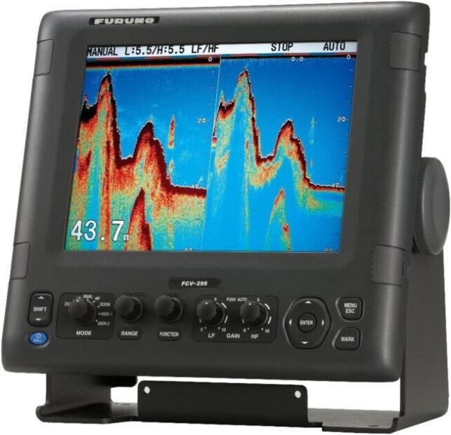 Furuno FCV295 Color LCD 1/2/3KW Transmitter 28-200Khz Operating Frequency Fish Finder, 10.4