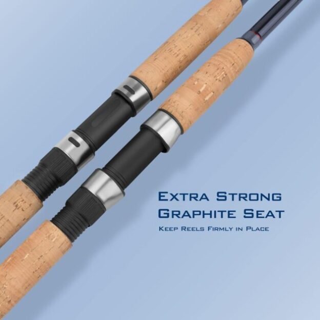 KastKing Progressive Glass Fishing Rods, Spinning  Casting Rods, Strong, 100% Phenolic Glass Blanks 2Pcs Pack from 5’6” to 10’, Stainless Steel Guide, Durable P-Cork Handles