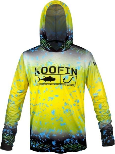 KOOFIN GEAR Performance Fishing Shirt Vented Long Sleeve Sunblock Shirt  With Mesh on Galleon Philippines
