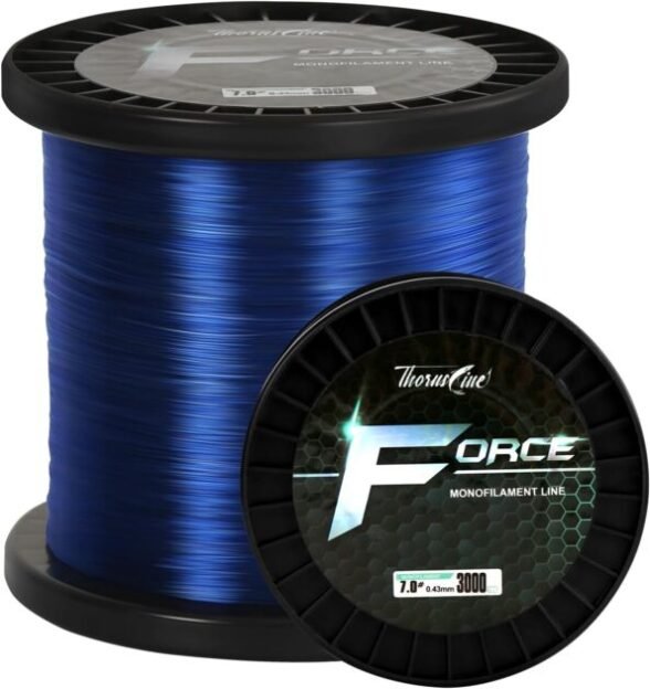 ThornsLine Force Monofilament Fishing Line - Superior Mono Leader Materials - Exceptional Strength Nylon Fishing line 2-100lb, Abrasion Resistant Mono Line