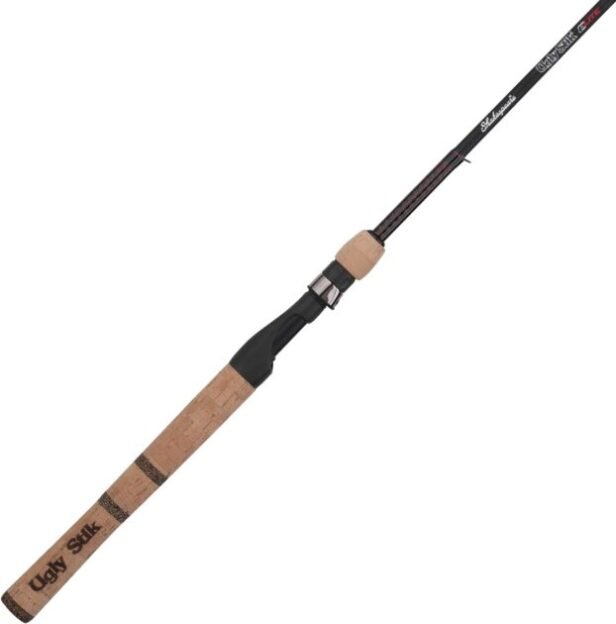 Ugly Stik 6’6” Elite Spinning Rod, Two Piece Spinning Rod, 6-14lb Line Rating, Medium Rod Power, Extra Fast Action, 1/4-5/8 oz. Lure Rating